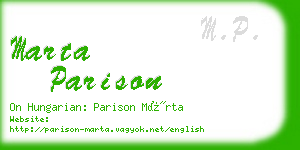 marta parison business card